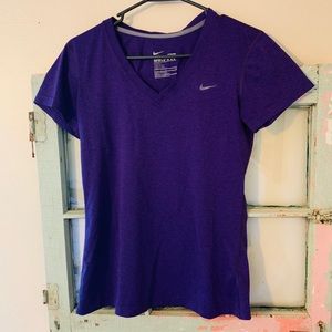 Nike dry fit workout top purple